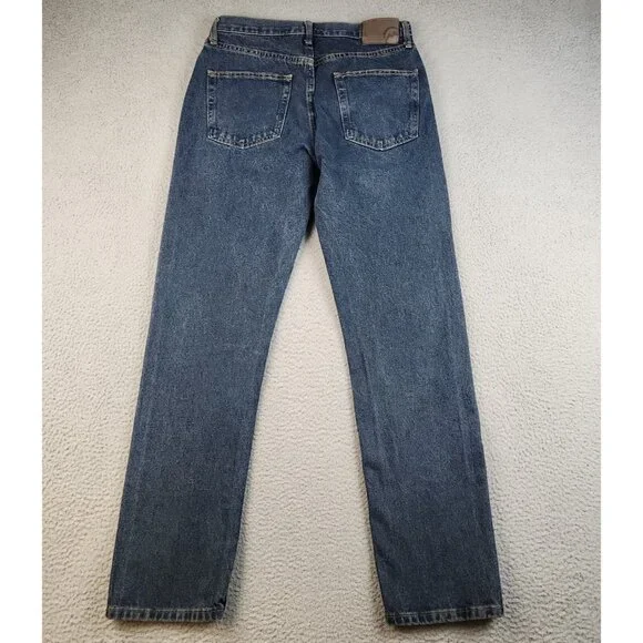 Magellan Jeans Mens 32x34 Blue Straight Denim Dark Wash Pants Outdoors Workwear - Picture 2 of 11